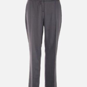 Laundry by Shelli Segal Grey Stretch Knit Rayon Blend Slim Pants  B24